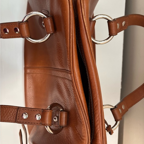 Banana Republic Cognac Leather Satchel - Picture 4 of 6